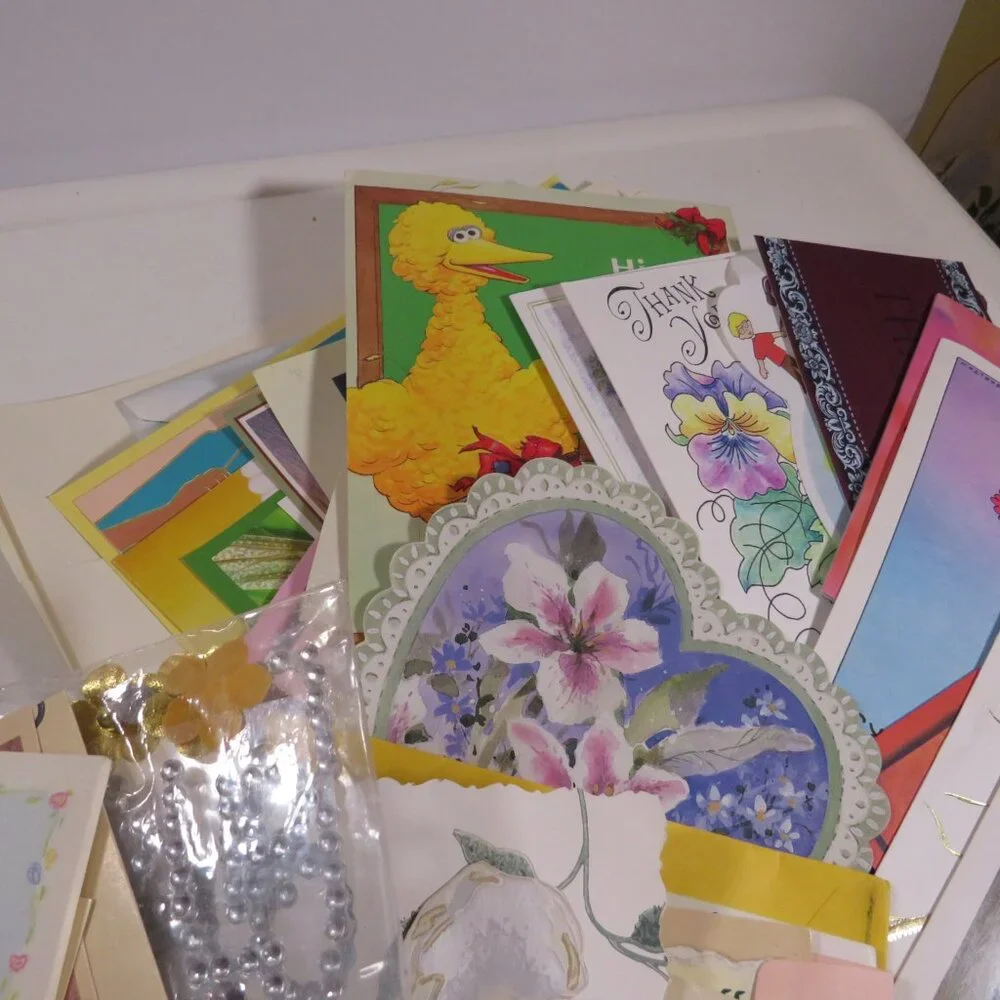 Greeting Cards (Used) and other Craft Items MIXTURE (all seasons but winter)